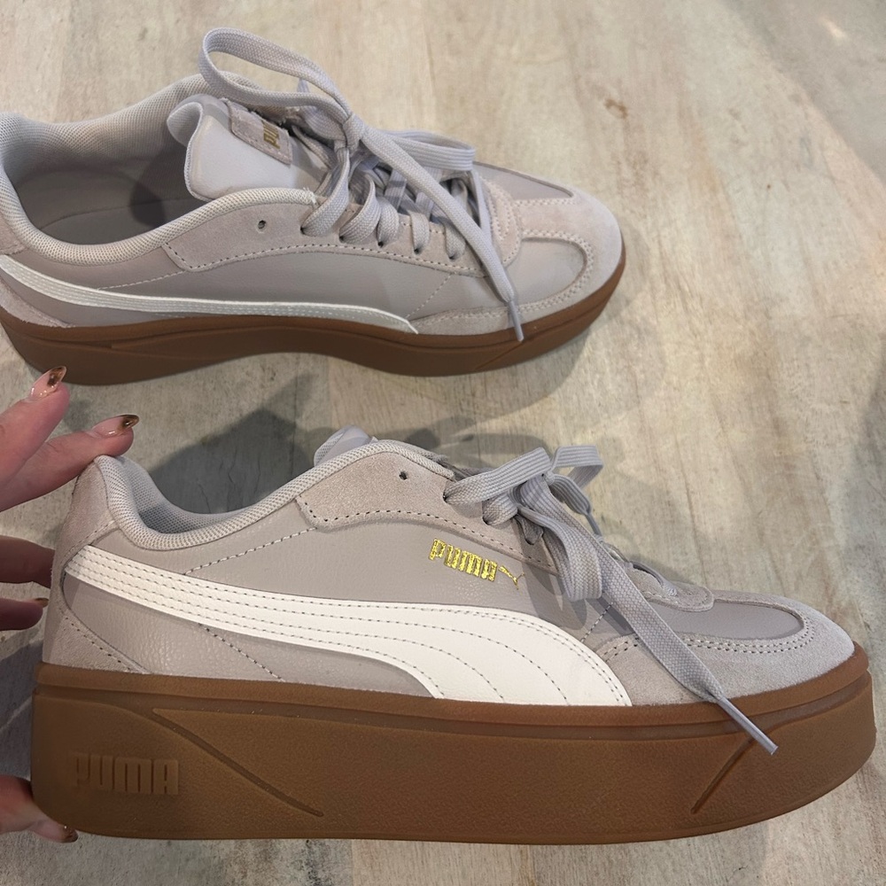Puma Women's Sneakers in Gray and Brown - Picture 8 of 16